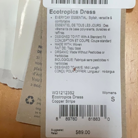 Prana Ecotropics Sleeveless Dress - Organic Cotton, Small - Picture 5 of 6